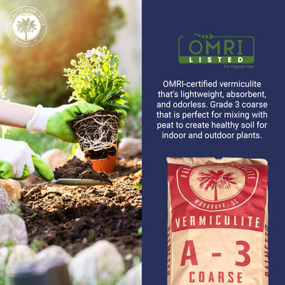 Palmetto 10 Pack 4 CuFt Organic Grade3 Coarse Vermiculite Planting Soil Additive