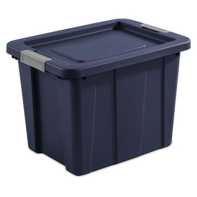 Sterilite 18 Gal Latching Tuff1 Stackable Storage Tote w/ Latching Lid, 12 Pack - VMInnovations