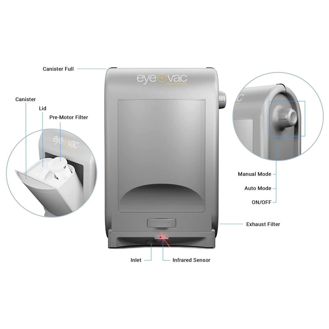 PRO Touchless Automatic Stationary Vacuum with Infrared Sensors, Silver (Used) - VMInnovations