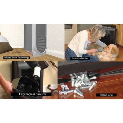 PRO Touchless Automatic Stationary Vacuum with Infrared Sensors, Silver (Used) - VMInnovations