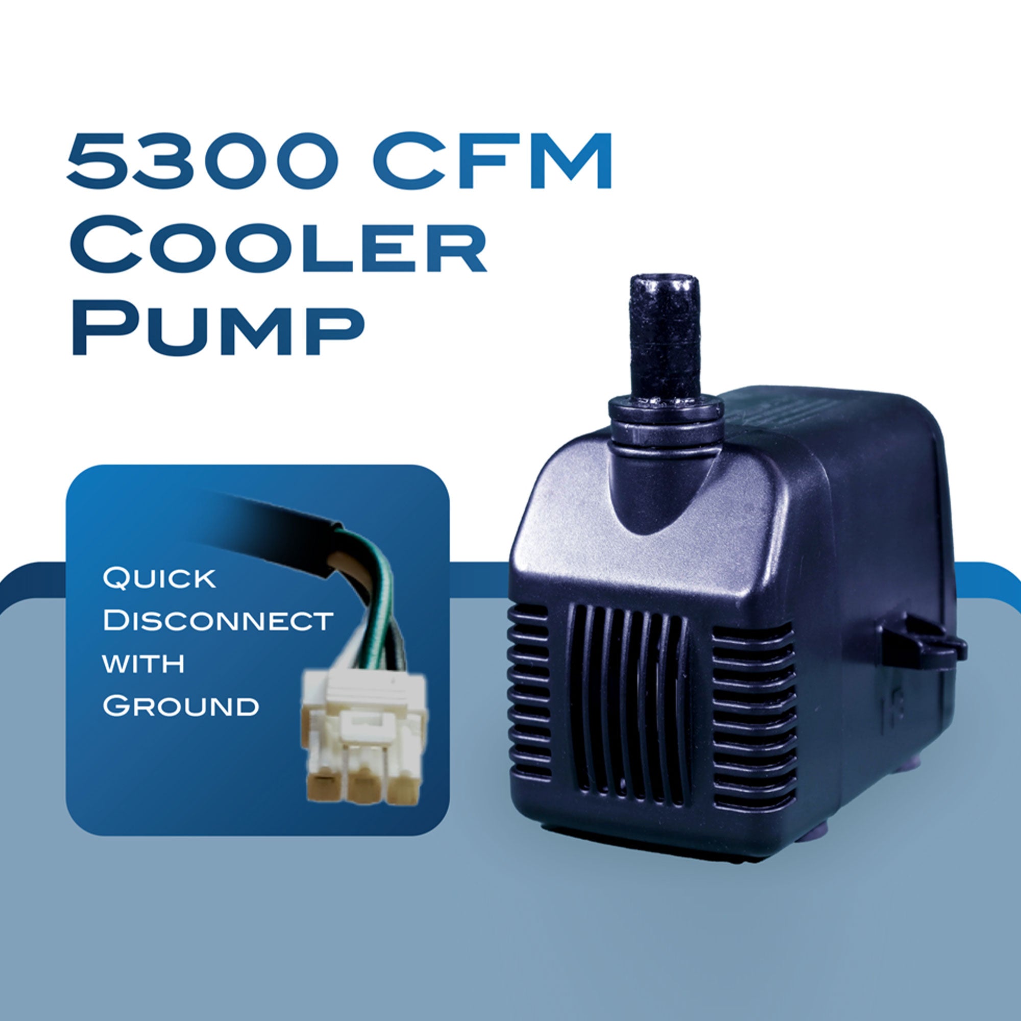 5300 CFM Submersible 170 GPH Water Pump Replacement w/ 3 Pin Connector (Used)