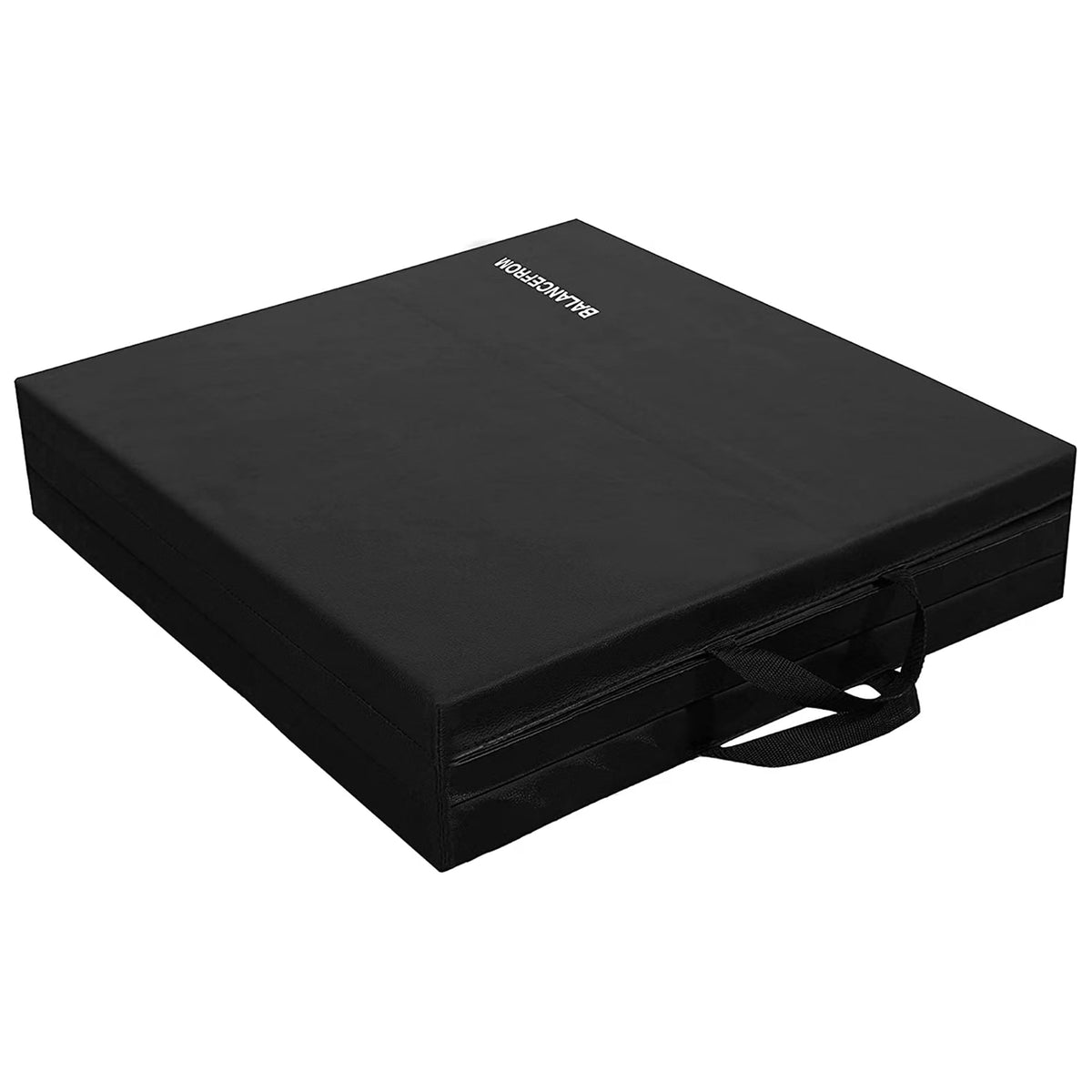 BalanceFrom Fitness GoGym 6'x2'x1.5" Folding Exercise Gym Mat, Black (Open Box) - VMInnovations