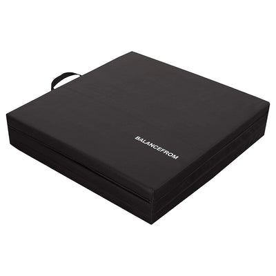 BalanceFrom Fitness GoGym 6'x2'x1.5" Folding 3 Panel Exercise Mat, Black (Used) - VMInnovations