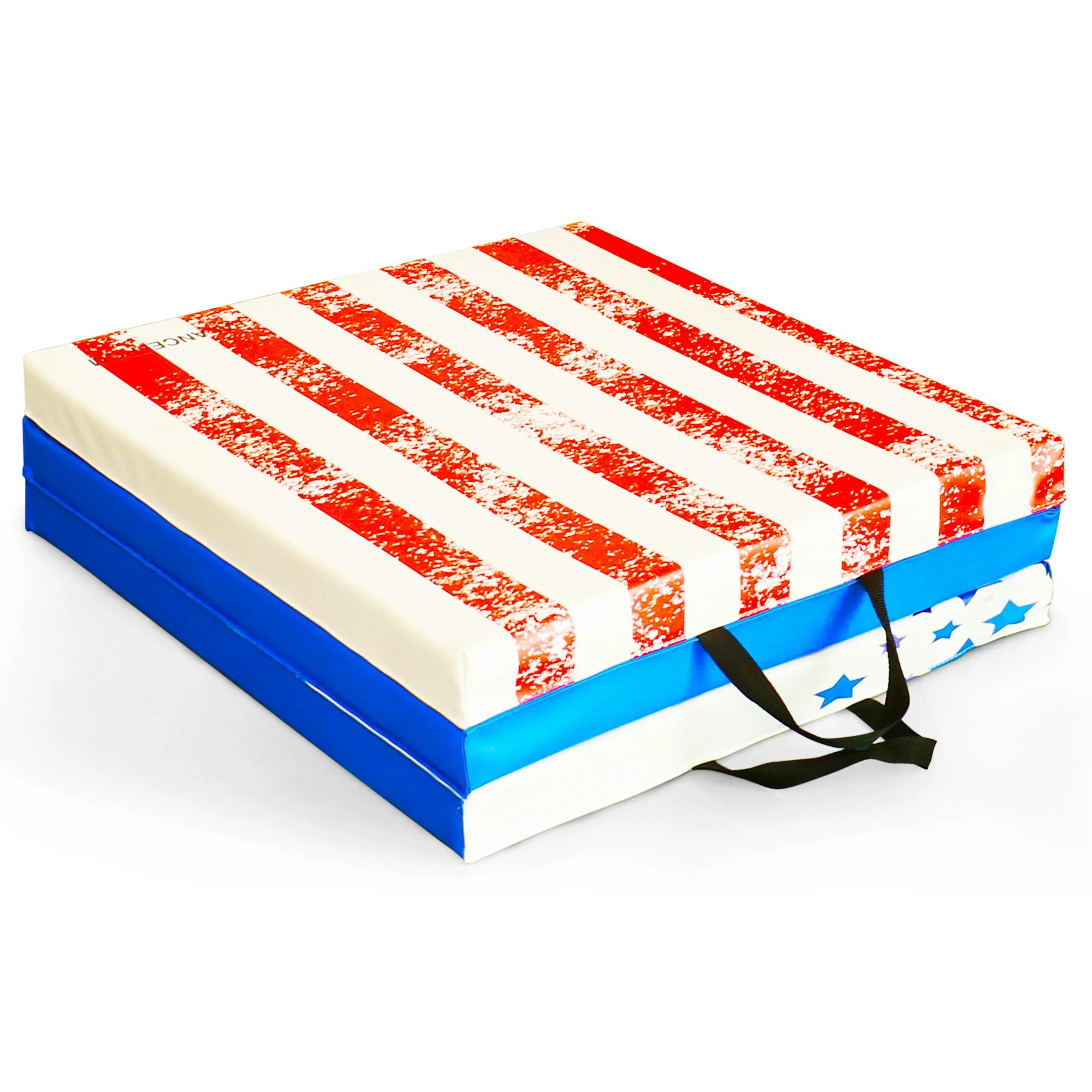 BalanceFrom  GoGym 6x2ft Folding 3 Panel Exercise Mat, Red/White/Blue (Used) - VMInnovations