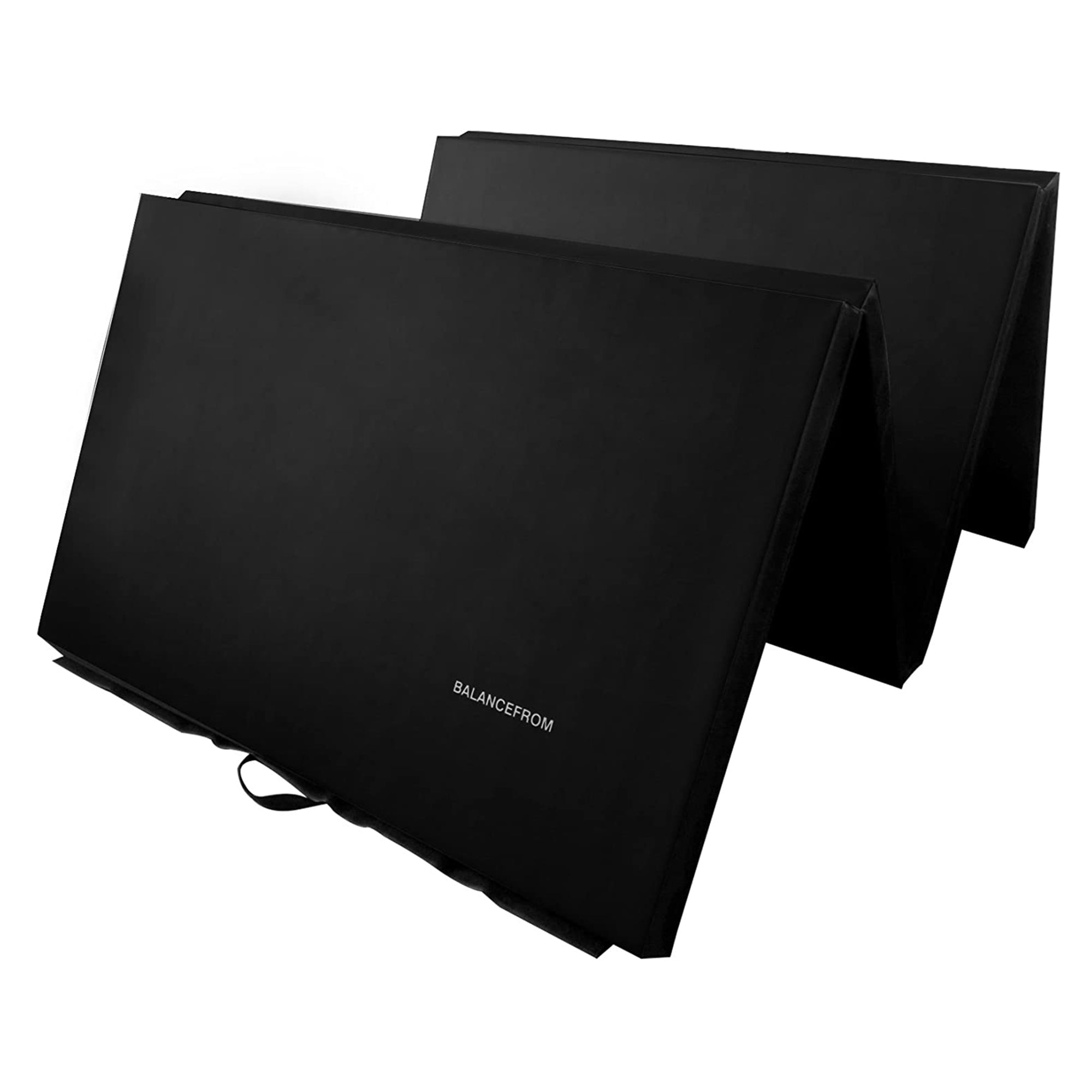 BalanceFrom Fitness 120x48in All Purpose Folding Gymnastics Mat, Black (2 Pack)