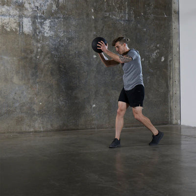 TRX 20 Pound Weighted Slam Ball for Full Body High Intensity Workouts, Black