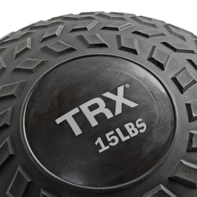 TRX 15 Pound Weighted Slam Ball for Full Body High Intensity Workouts, Black - VMInnovations