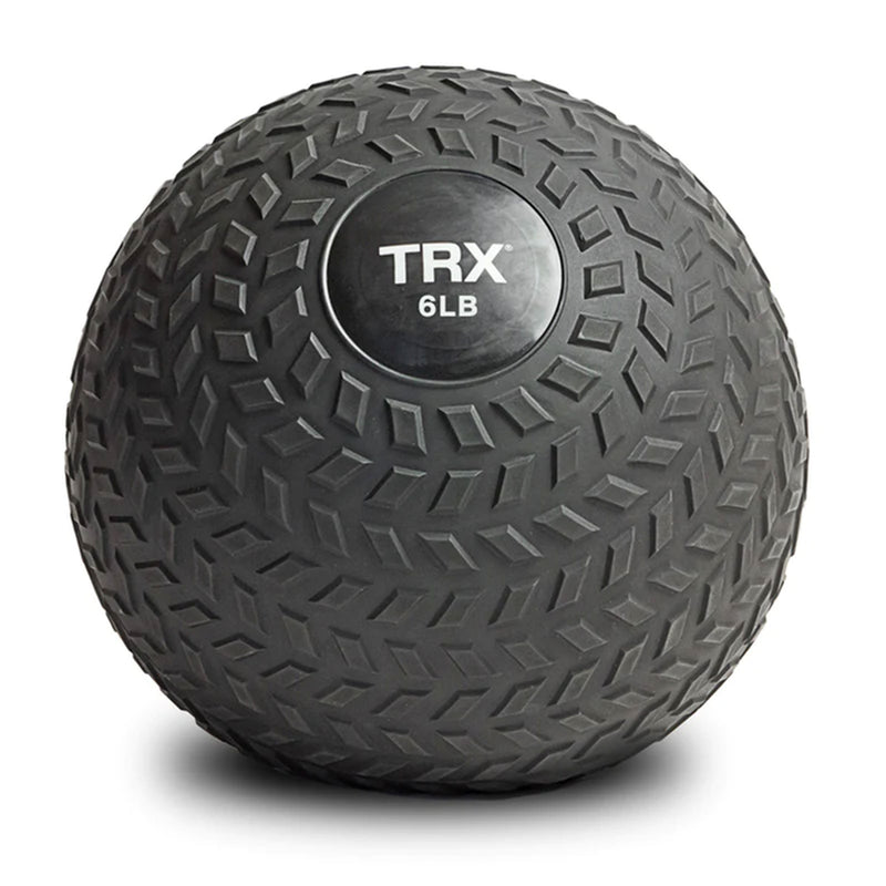 TRX 6 Pound Weighted Slam Ball for Full Body High Intensity Workouts, Black