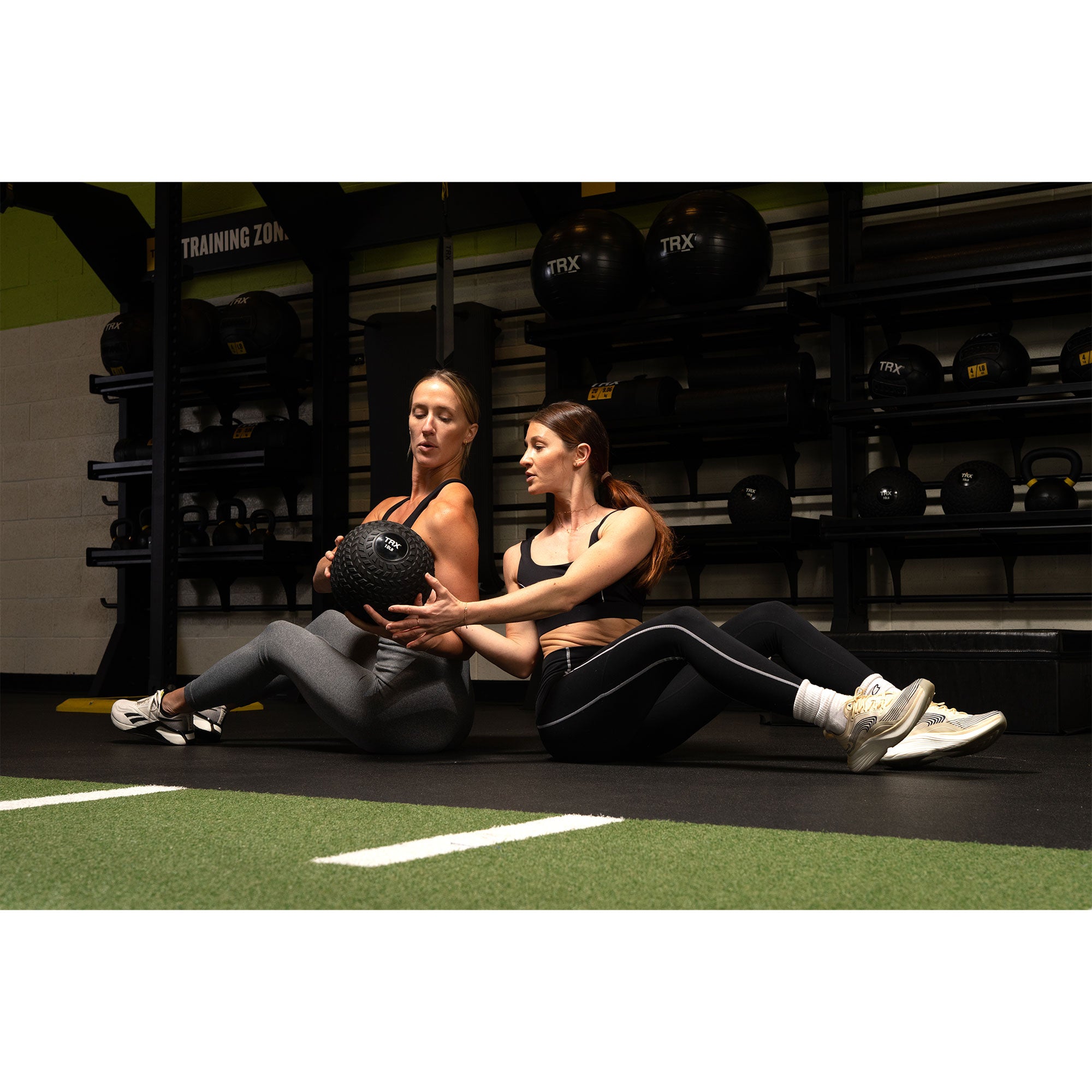 TRX 8 Pound Weighted Slam Ball for Full Body  Workouts, Black (Used) - VMInnovations