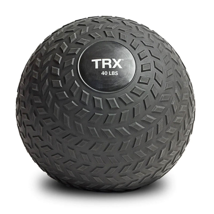 TRX 40lb Weighted Slam Ball for Full Body High Intensity Workouts, Black (Used)