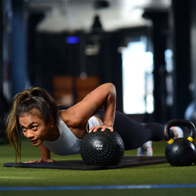 TRX 40lb Weighted Slam Ball for Full Body High Intensity Workouts, Black (Used) - VMInnovations