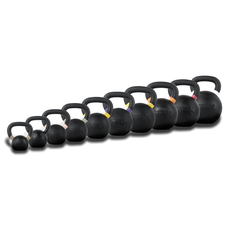 TRX Rubber Coated Kettlebell for Weight & Strength Training, 61.7 Pounds (28 kg)
