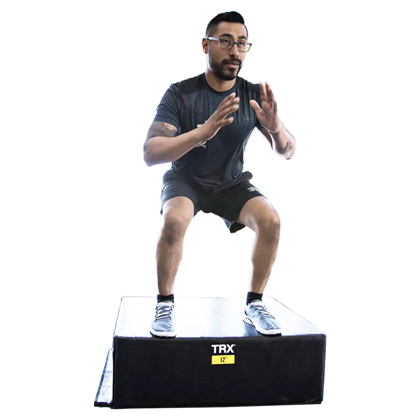 TRX 12" Soft Plyo Box Stackable Gym Workout Equipment for Plyometric Exercises - VMInnovations