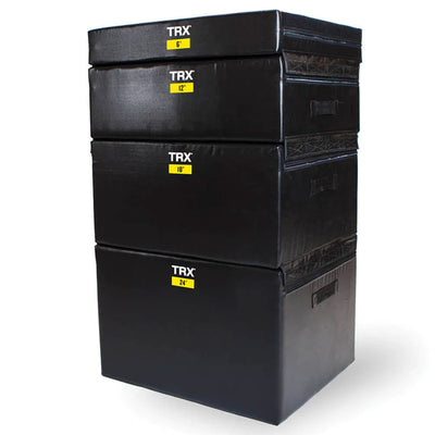 TRX 12" Soft Plyo Box Stackable Gym Workout Equipment for Plyometric Exercises - VMInnovations
