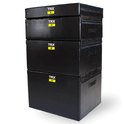 TRX 12" Soft Plyo Box Stackable Gym Workout Equipment for Plyometric Exercises