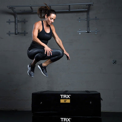 TRX 12" Soft Plyo Box Stackable Gym Equipment for Plyometric Exercises (Used) - VMInnovations