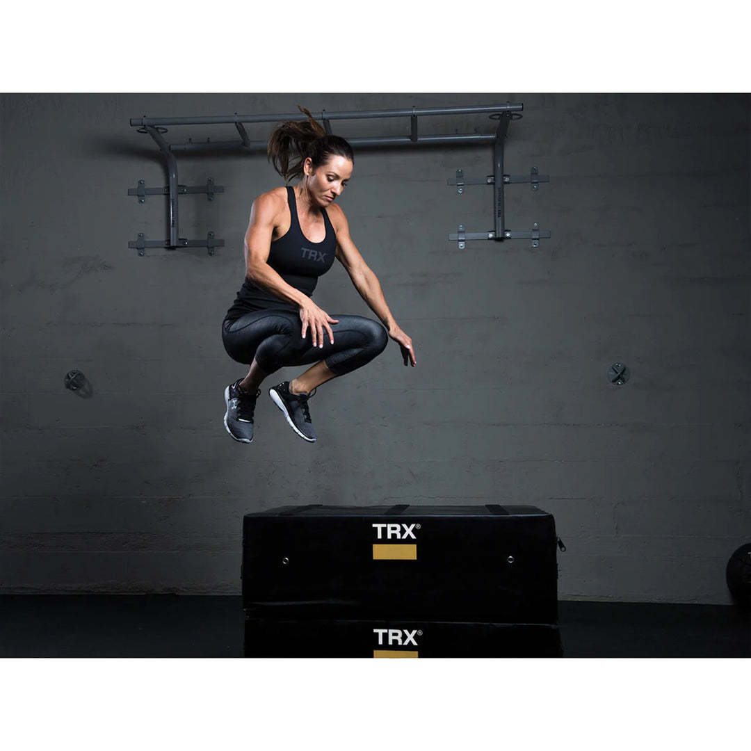 TRX 18" Soft Plyo Box Stackable Gym Workout Equipment for Plyometric Exercises