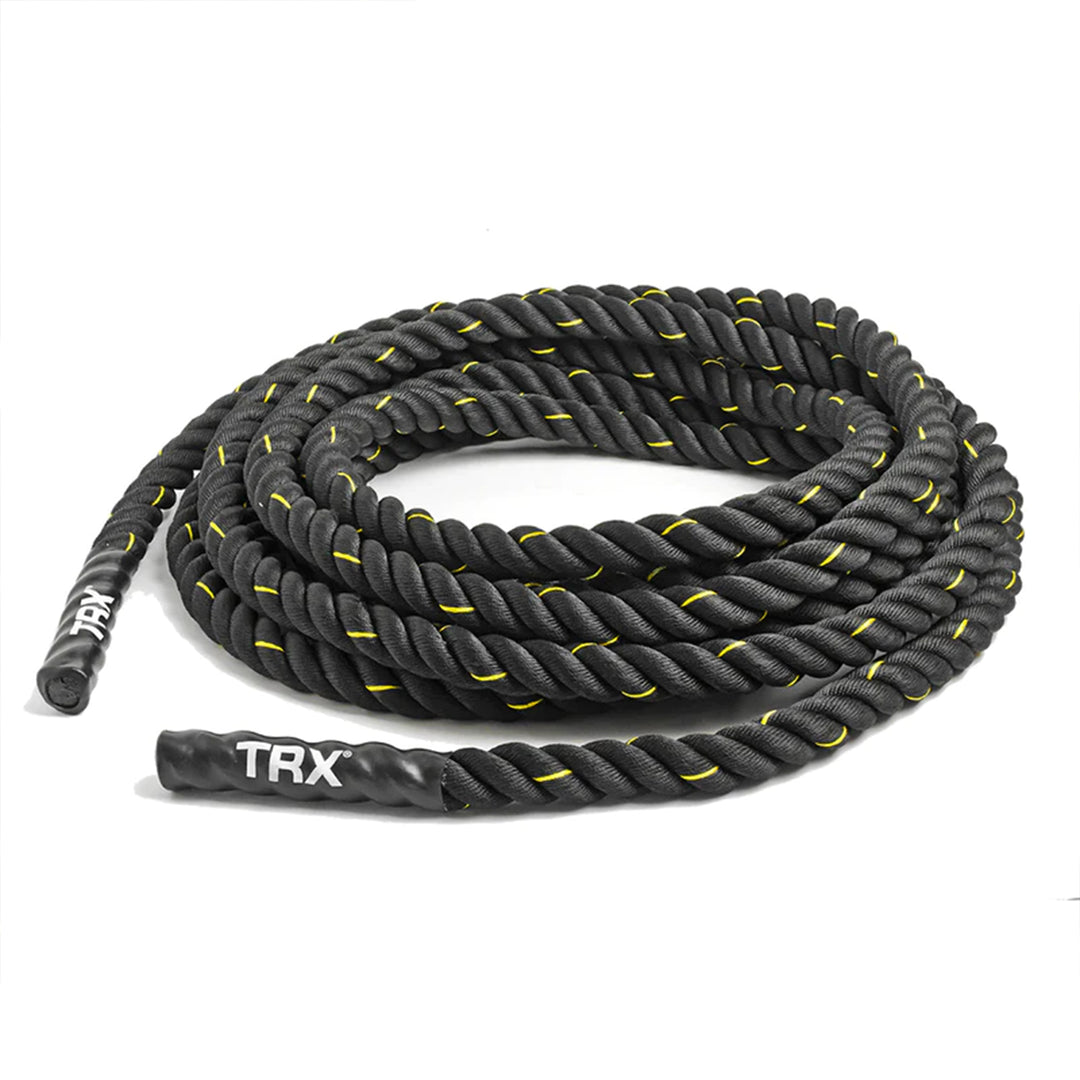 TRX 30 Foot Battle Rope Workout Equipment for Home Gym and Outdoor (Open Box) - VMInnovations