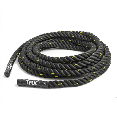 TRX 30 Foot Battle Rope Workout Equipment for Home Gym and Outdoor Exercises