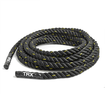TRX 30 Foot Battle Rope Workout Equipment for Home Gym and Outdoor (Open Box) - VMInnovations