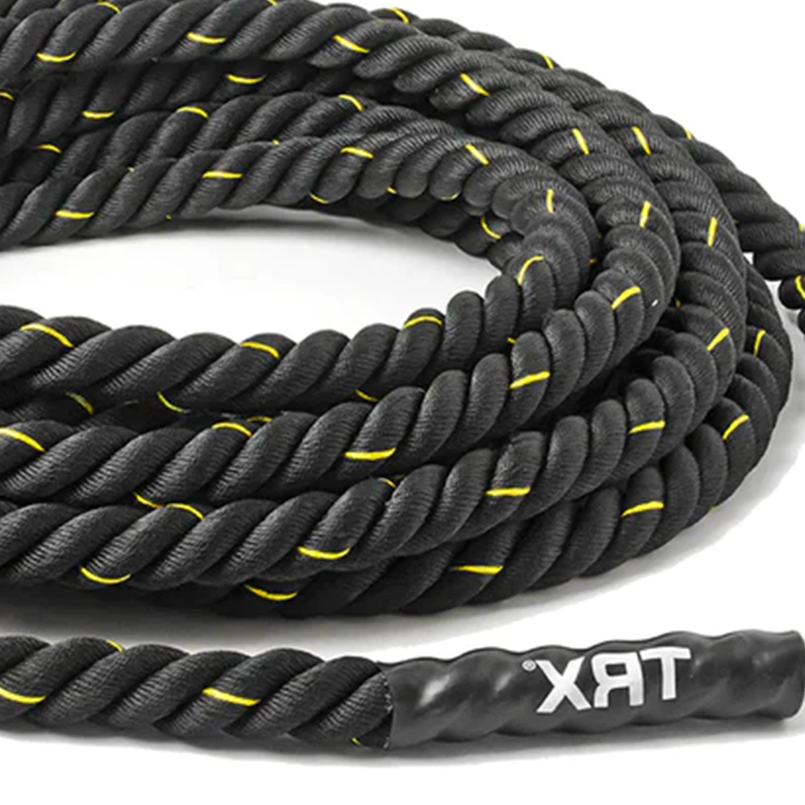 TRX 30 Foot Battle Rope Workout Equipment for Home Gym and Outdoor (Open Box) - VMInnovations