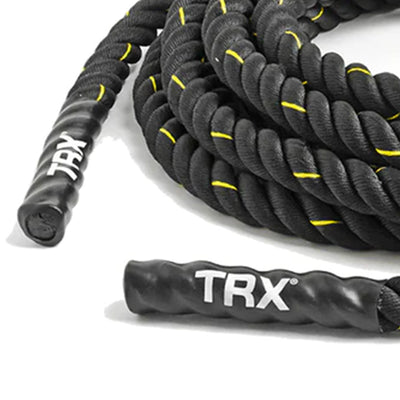 TRX 50 Foot Battle Rope Workout Equipment for Home Gym and Outdoor Exercises