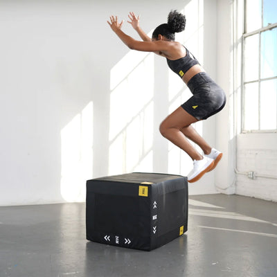 TRX Plyo Cube Fitness Step Gym Workout Exercise Equipment, 59.5 Pounds(Open Box) - VMInnovations