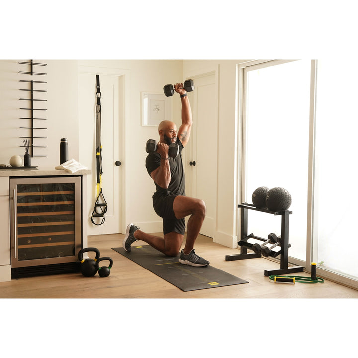 TRX Hex Rubber 20 Pound Dumbbell Weight Strength Training Workout Equipment