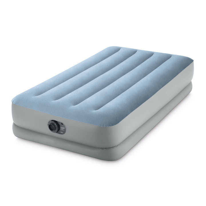 Intex Dura Beam Plus Mid-Rise Comfort 14" Twin Air Mattress with Built-In Pump