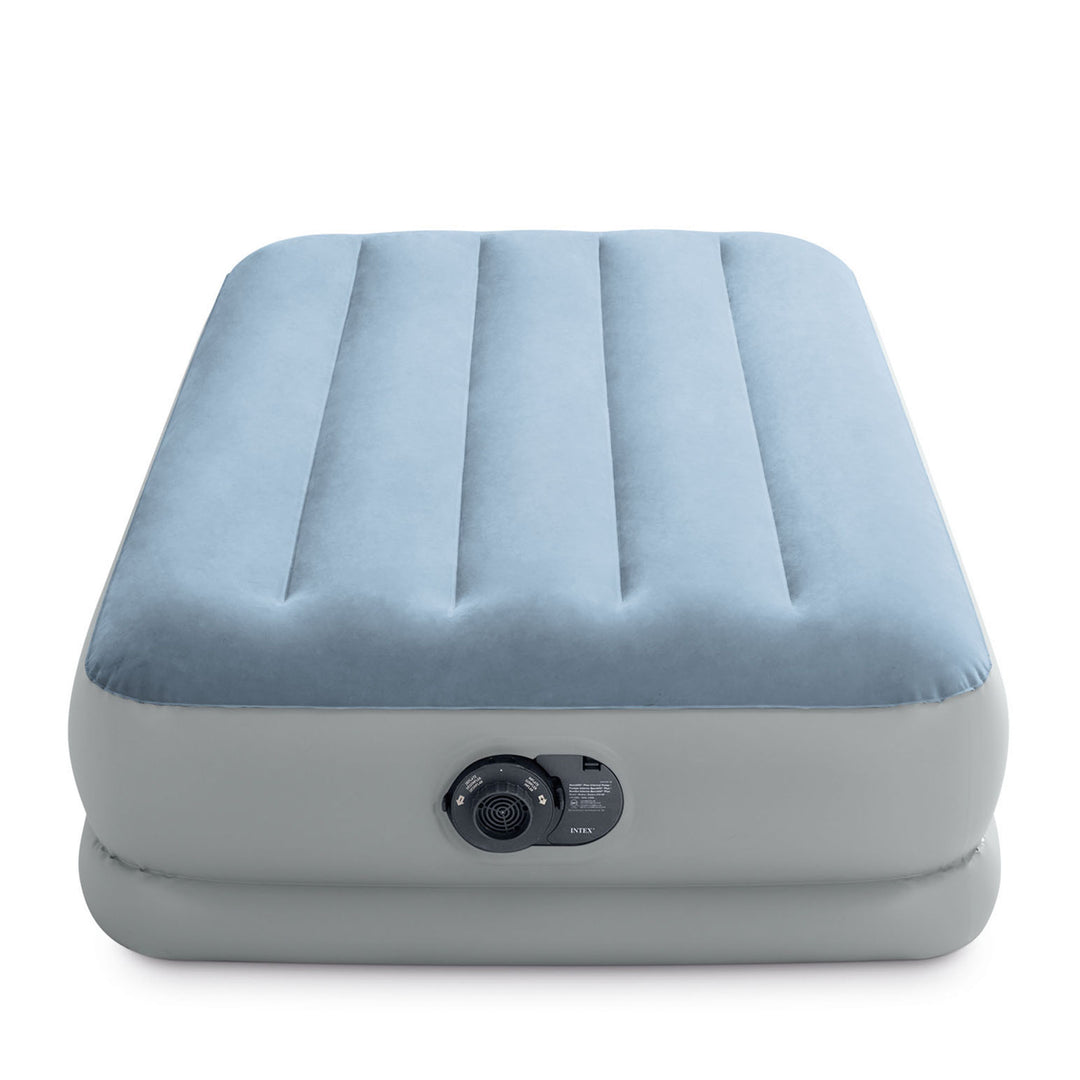 Intex Dura Beam Plus Mid-Rise Comfort 14" Twin Air Mattress with Built-In Pump