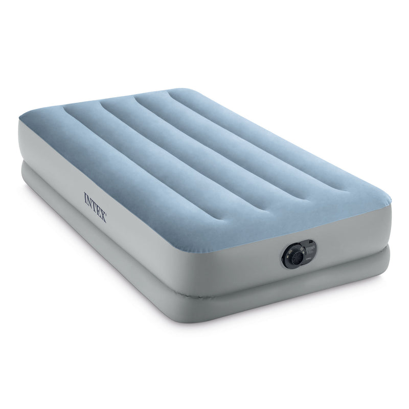 Intex Dura Beam Plus Mid-Rise Comfort 14" Twin Air Mattress with Built-In Pump