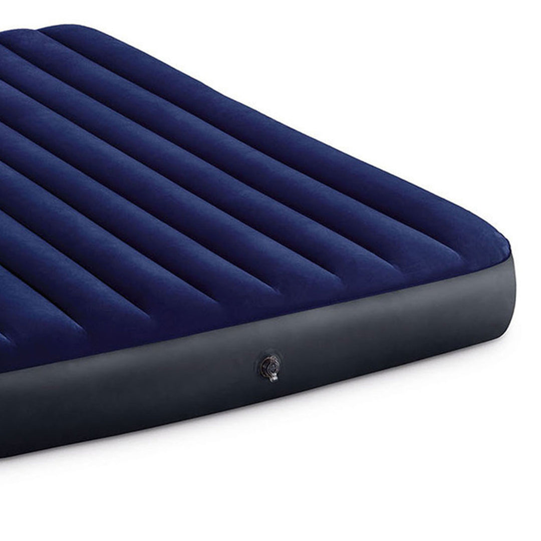 Intex 10 Inch Dura-Beam Standard Downy Air Mattress, Queen (Pump Not Included) - VMInnovations