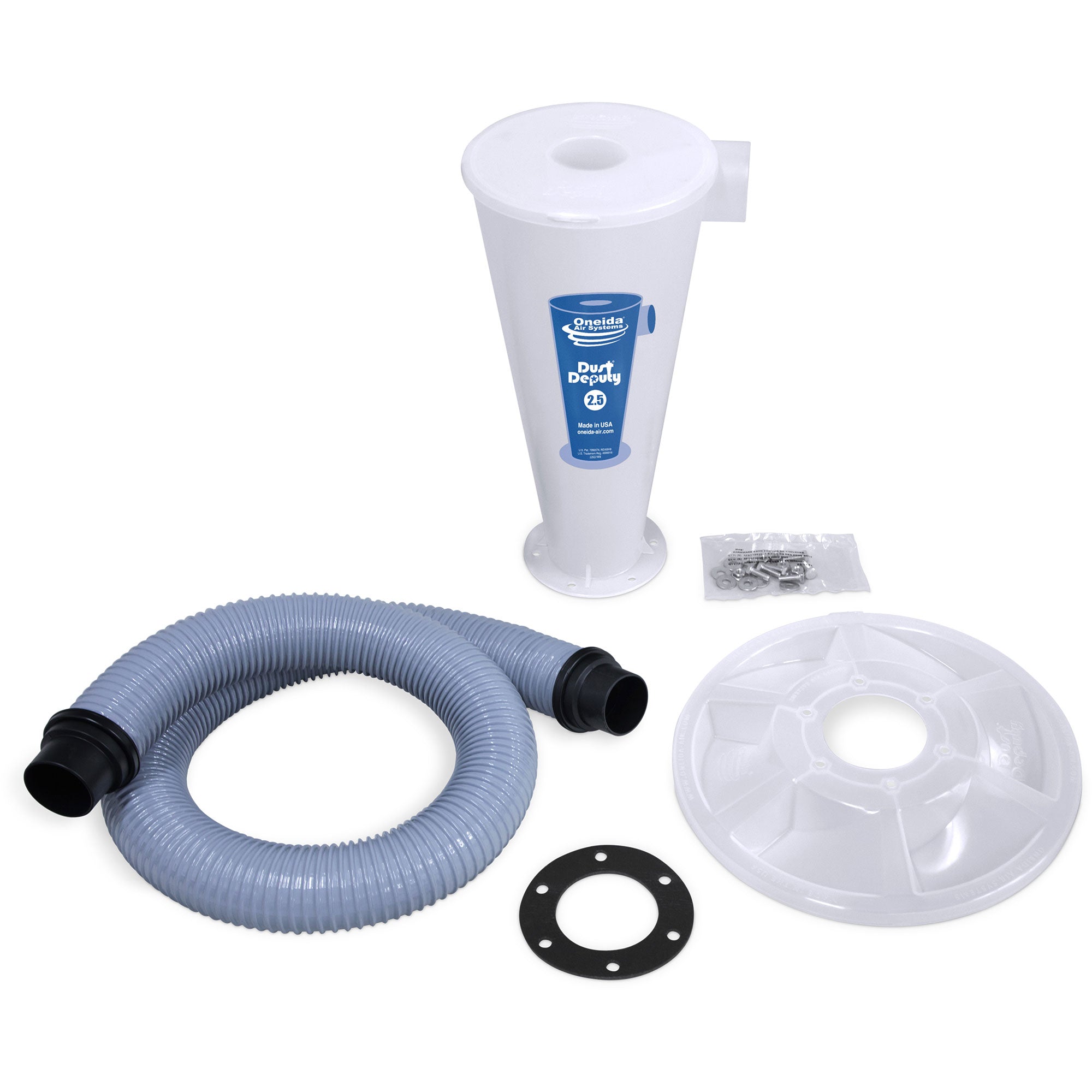 Oneida Dust Deputy 2.5 Plus Anti-Static Cyclone Separator & Hose Kit (Used) - VMInnovations