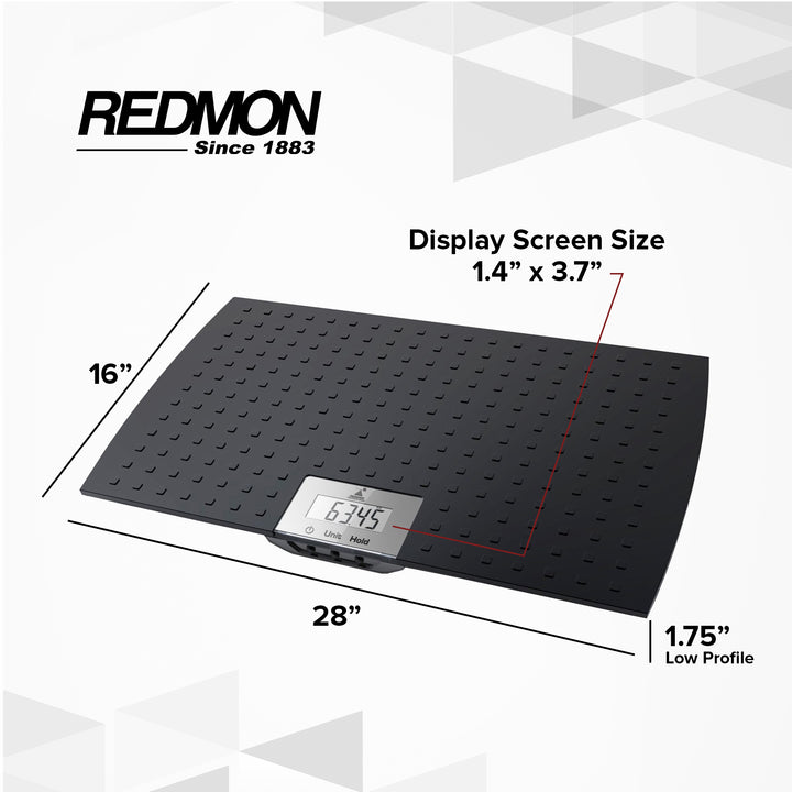 Redmon Digital Dog Scale for Large Pets w/ Non-Skid Mat, 225lb Capacity, 50 Pack