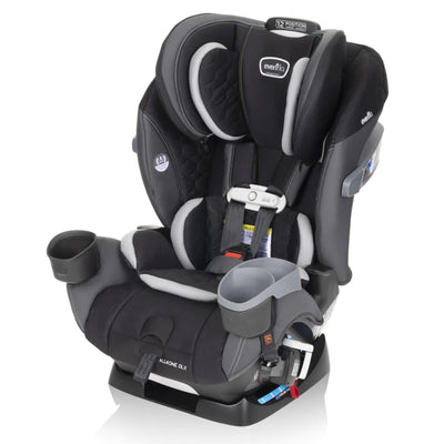 Evenflo All4One DLX Convertible Washable Car Seat w/SensorSafe, Kingsley Black - VMInnovations