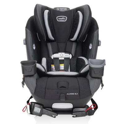 Evenflo All4One DLX Convertible Washable Car Seat w/SensorSafe, Kingsley Black - VMInnovations