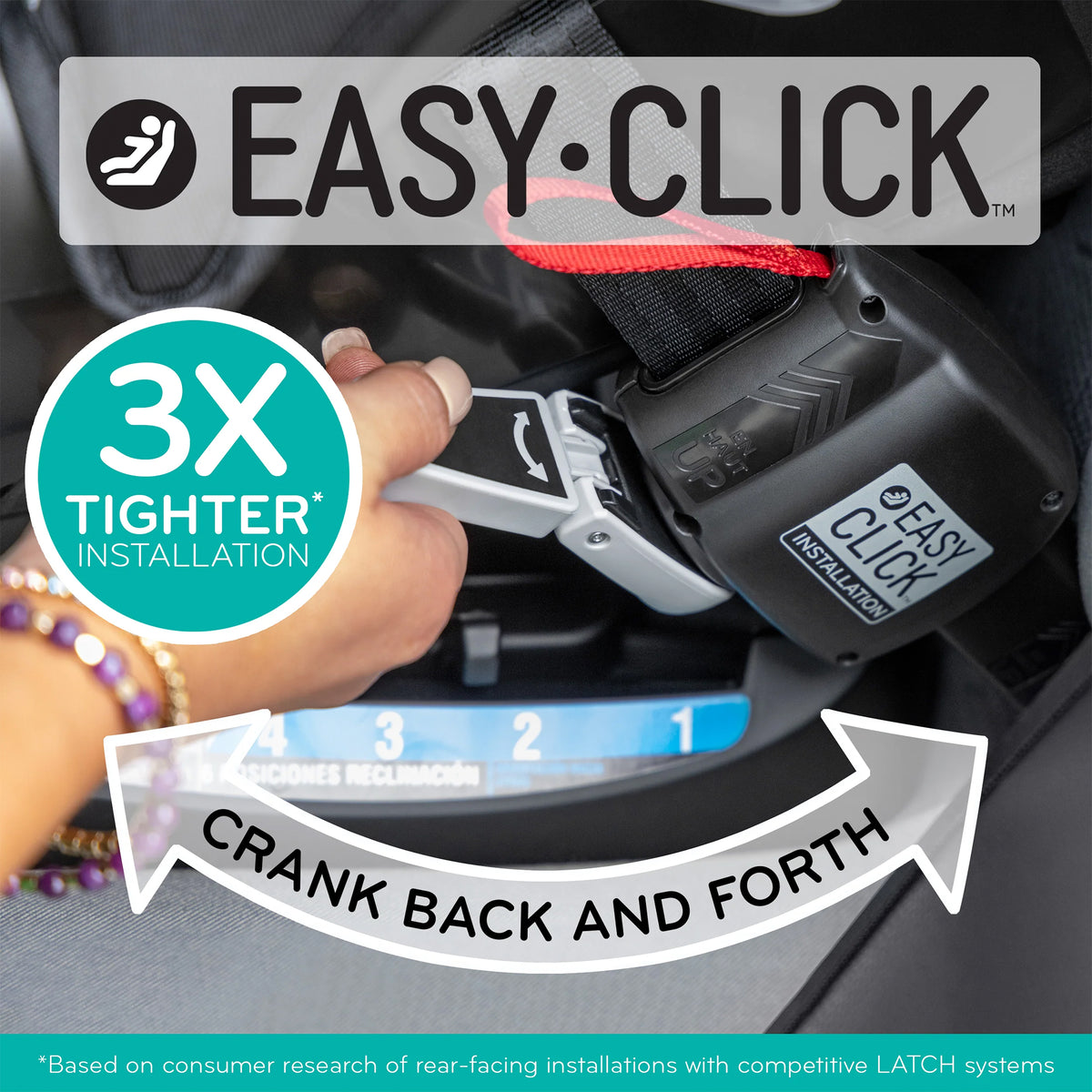 Evenflo All4One DLX Convertible Washable Car Seat w/SensorSafe, Kingsley Black - VMInnovations
