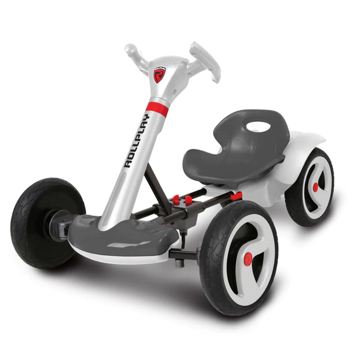 Rollplay FLEX Kart Foldable Ride-On Kids Tricycle 6V Battery Electric Car, White - VMInnovations