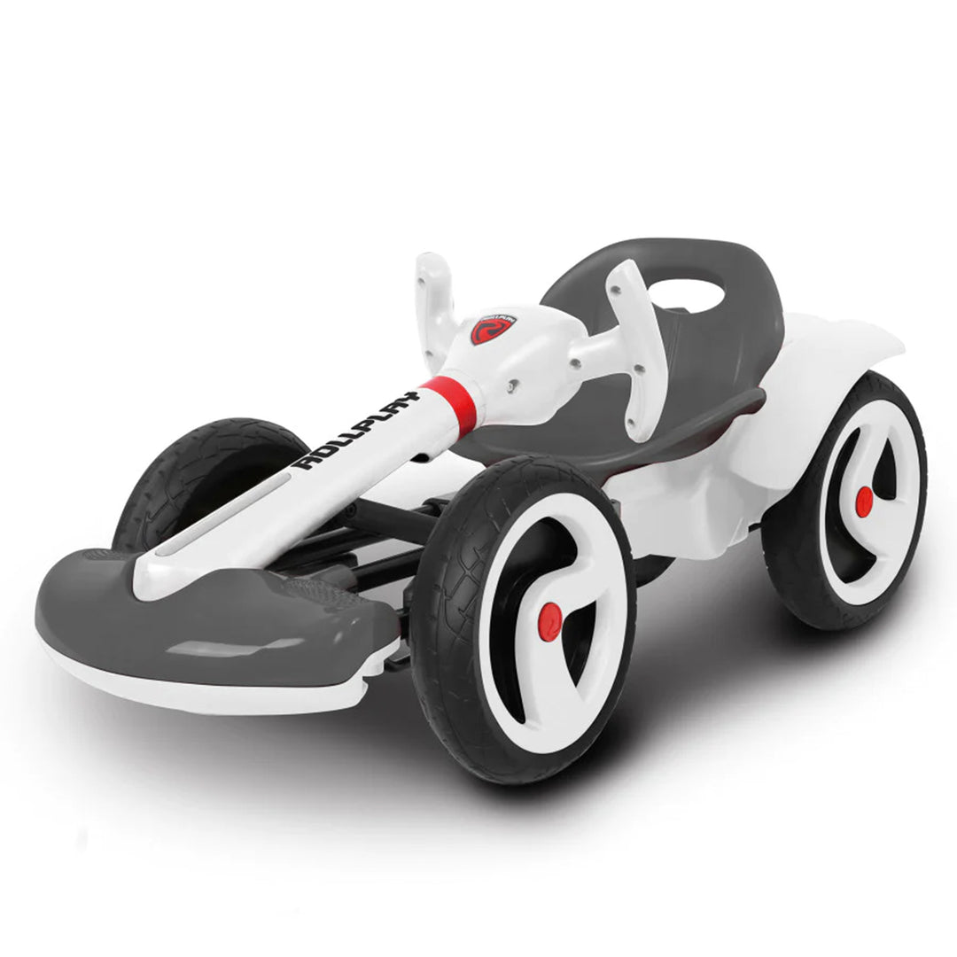 Rollplay FLEX Kart Foldable Ride-On Kids Tricycle 6V Battery Electric Car, White - VMInnovations
