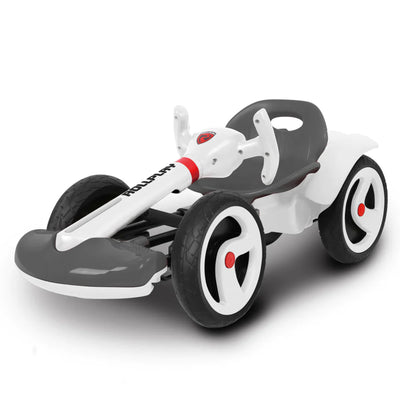 Rollplay FLEX Kart Foldable Ride-On Kids Tricycle 6V Battery Electric Car, White - VMInnovations