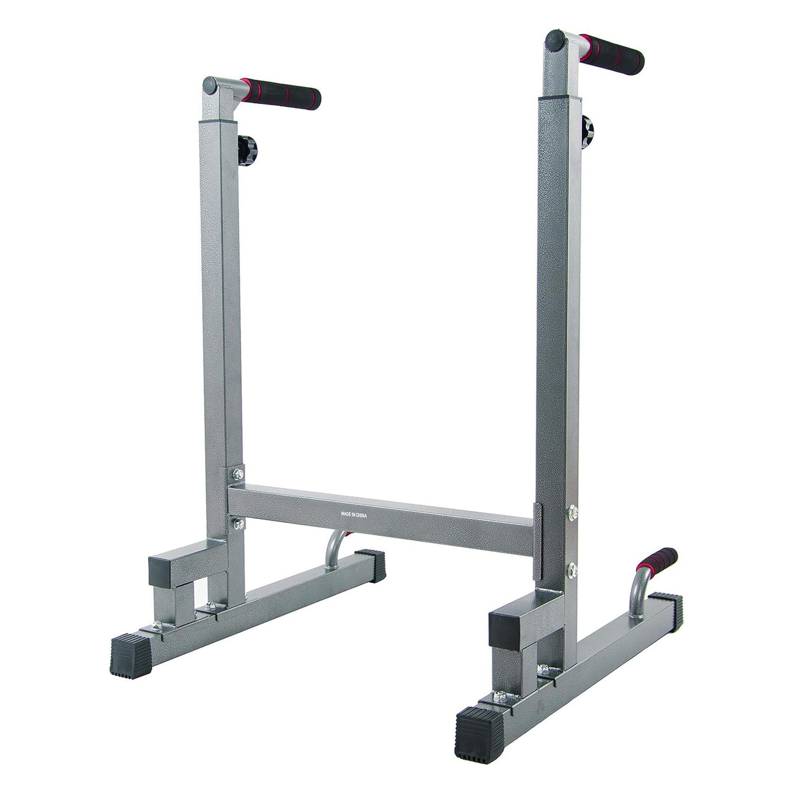 BalanceFrom Multi Function Home Gym Exercise Dip Stand, 500lb Capacity, Gray - VMInnovations