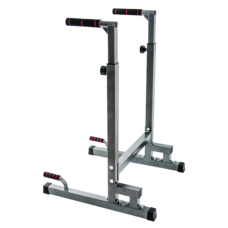 BalanceFrom Multi Function Home Gym Dip Stand, 500lb Capacity, Gray (Used)