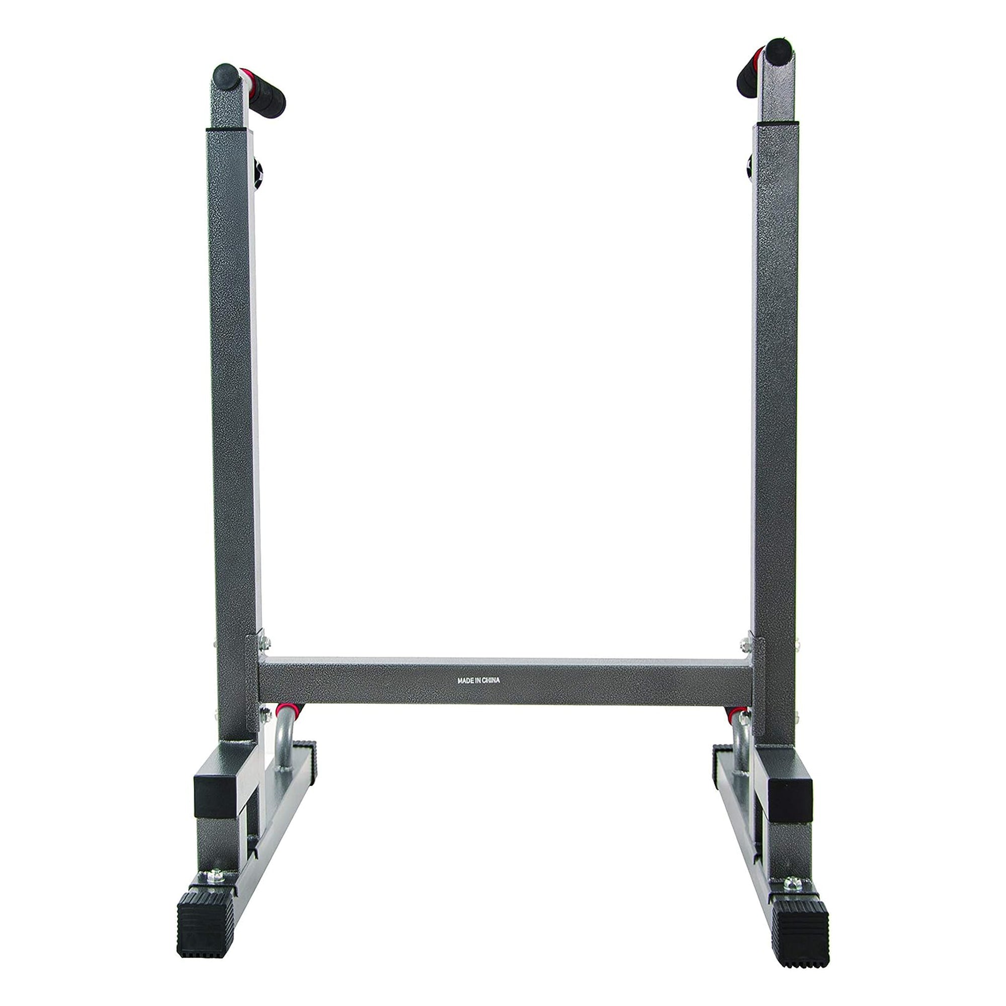 BalanceFrom Multi Function Home Gym Exercise Dip Stand, 500lb Capacity, Gray - VMInnovations