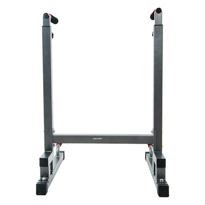 BalanceFrom Multi Function Home Gym Exercise Dip Stand, 500lb Capacity, Gray