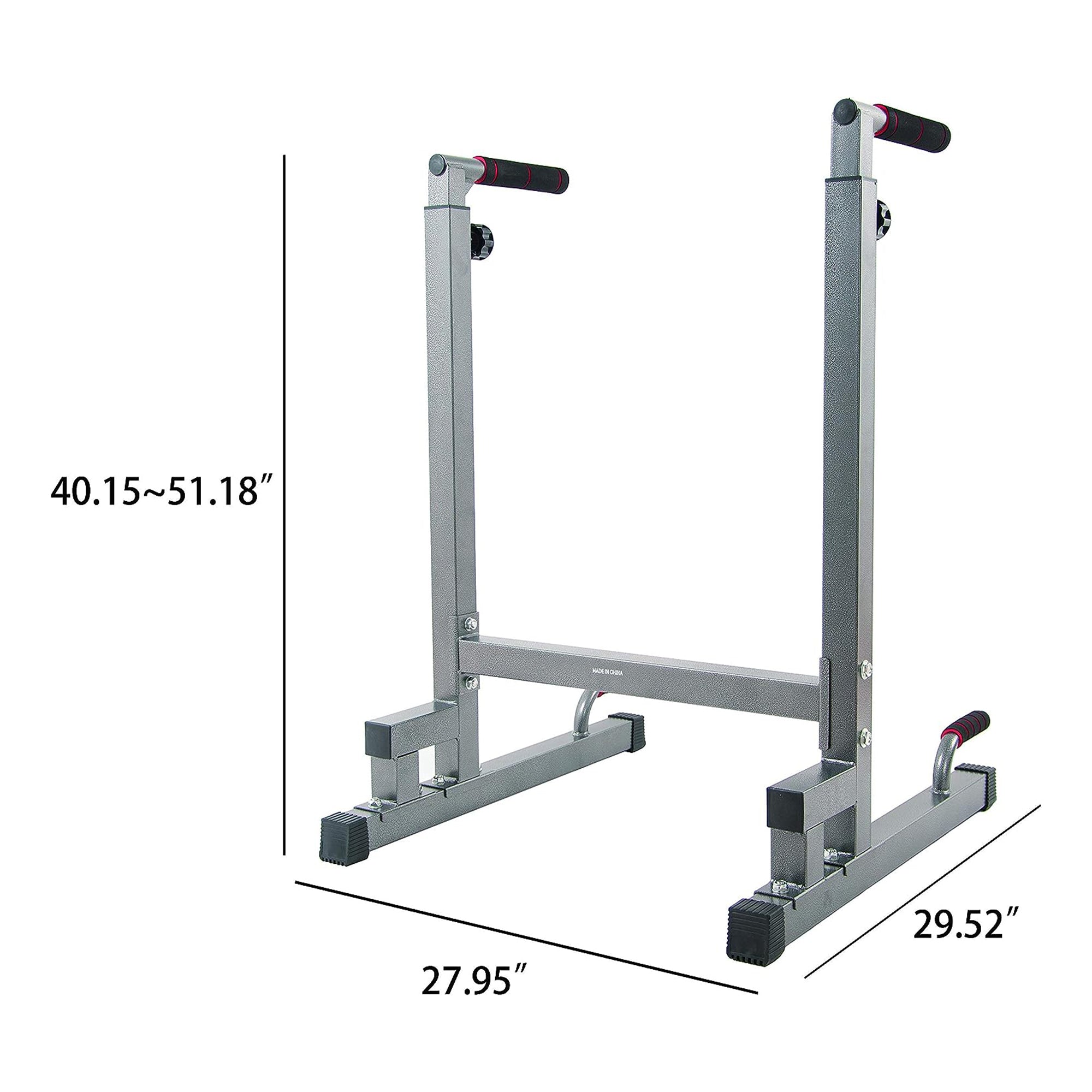 BalanceFrom Multi Function Home Gym Dip Stand, 500lb Capacity, Gray (Used) - VMInnovations