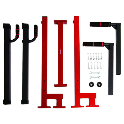 BalanceFrom Multi-Function Home Gym Dip Stand, 500lb Capacity, Red (For Parts) - VMInnovations