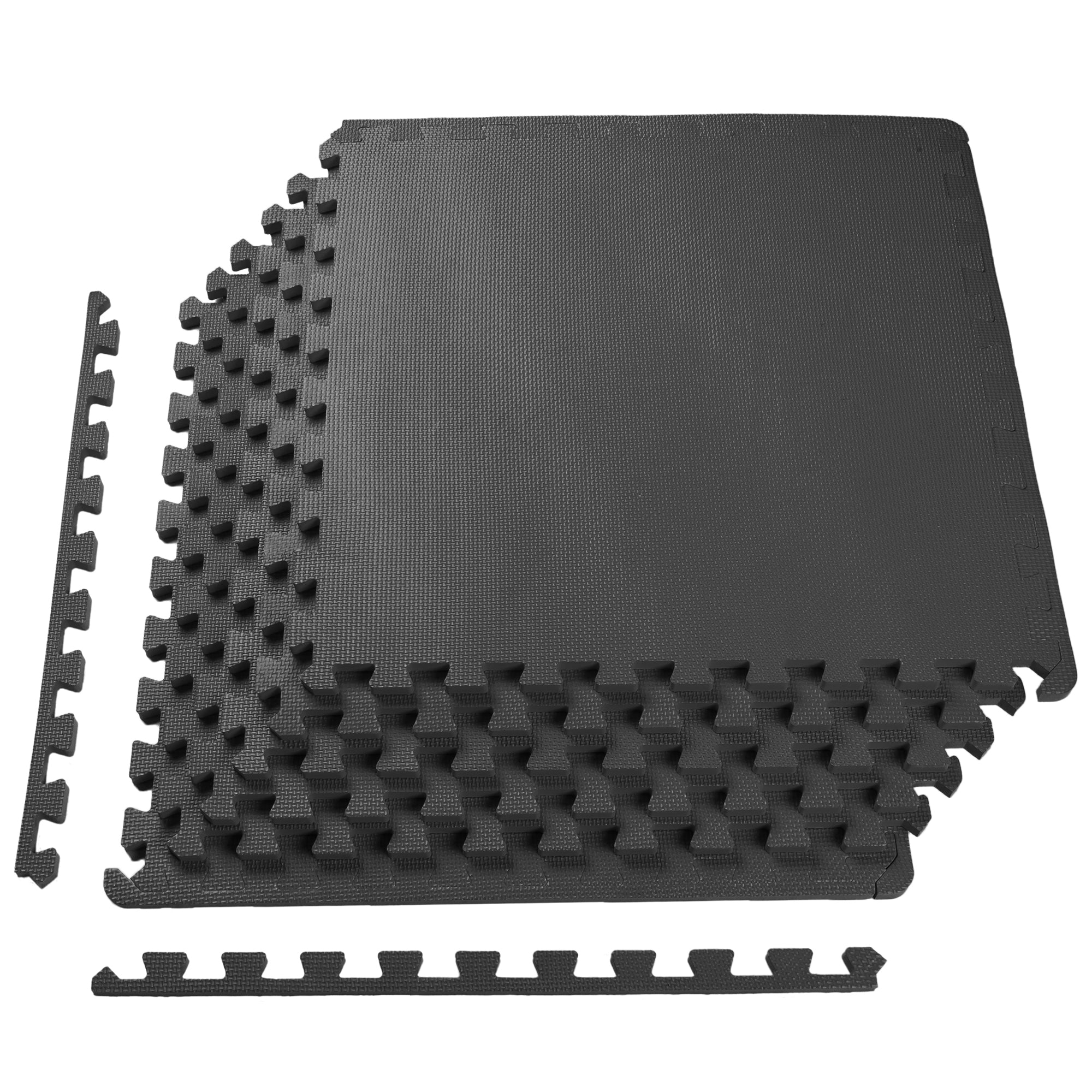 BalanceFrom Fitness 24 Sq Ft Interlocking EVA Foam Mat Tiles,BLK(Open Box) - VMInnovations