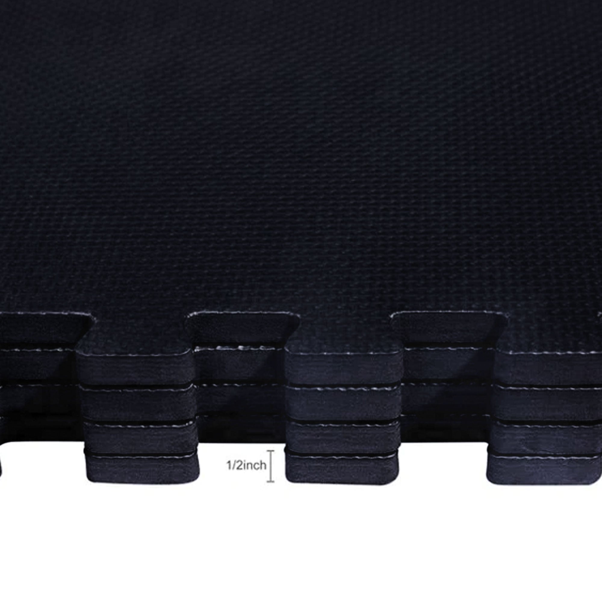 BalanceFrom Fitness 24 Sq Ft Interlocking EVA Foam Exercise Tiles, Black (Used) - VMInnovations