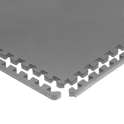 BalanceFrom Fitness 24 Sq Ft Interlocking EVA Foam Exercise Mat Tiles,Gray(Used) - VMInnovations
