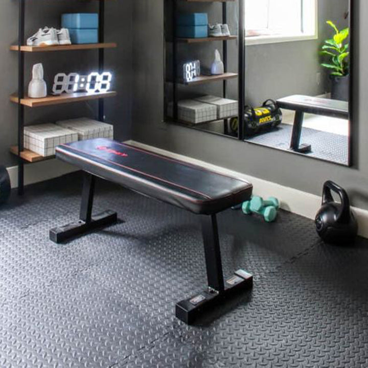 BalanceFrom Fitness 24 Sq Ft Interlocking EVA Foam Exercise Mat Tiles, Blk(Used) - VMInnovations